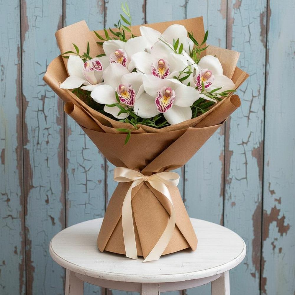 Букет цветов из: Орхидеи и Розы в Князе-Волконском