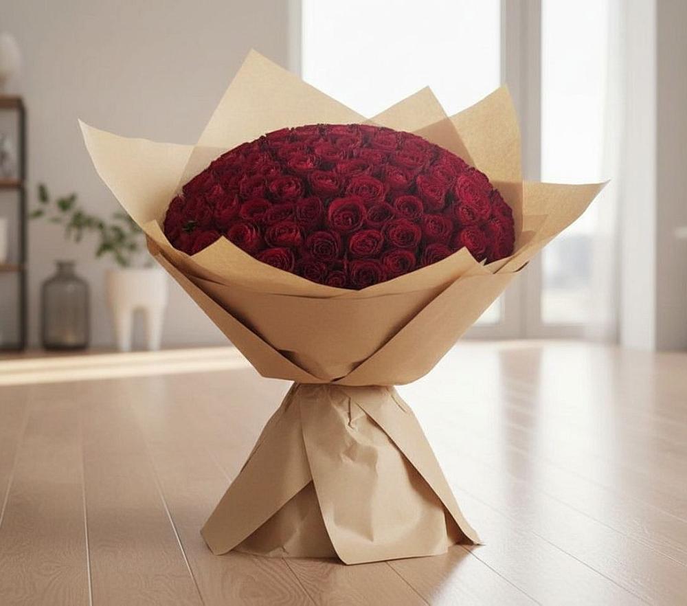 Букет 101 Красная роза в Князе-Волконском