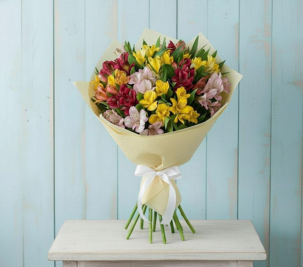 Букет цветов из: Альстромерии в Князе-Волконском