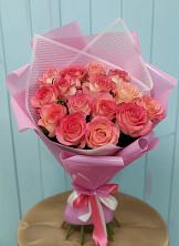 Букет 15 Розовых роз Равель в Князе-Волконском