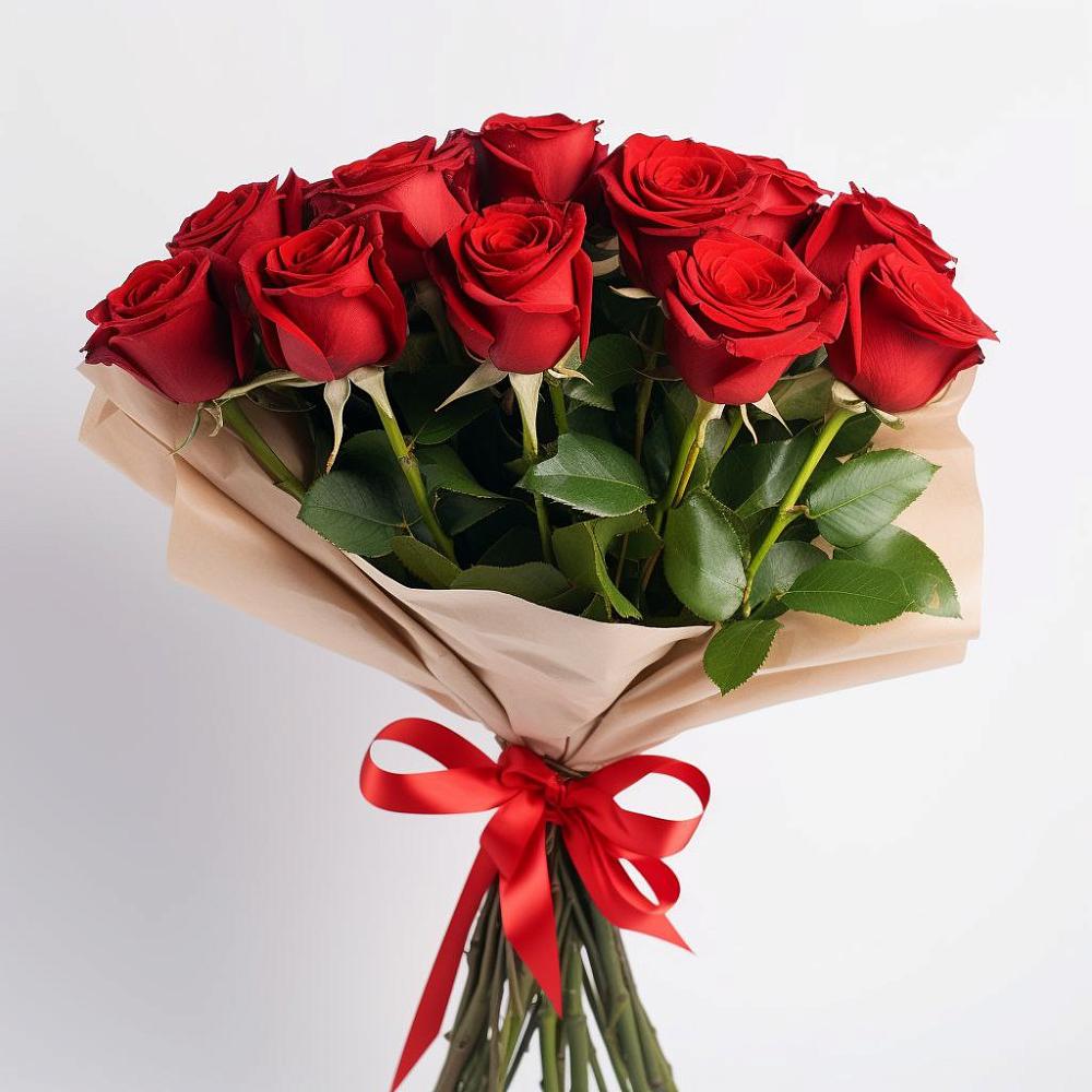 Букет 11 Красных роз Эдлесс Лав в Князе-Волконском