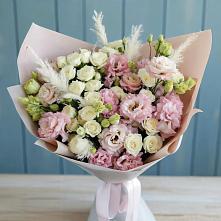Букет цветов из:  Альстромерии и Розы #REPLACE_PRED# Князе-Волконском